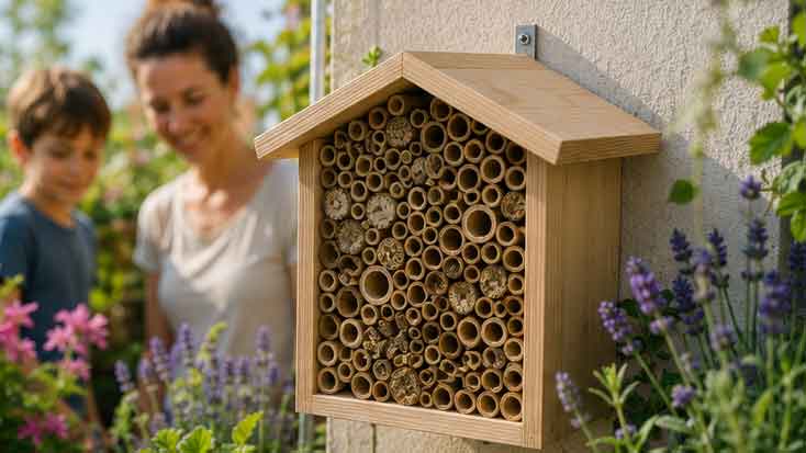 Fertiges Insektenhotel