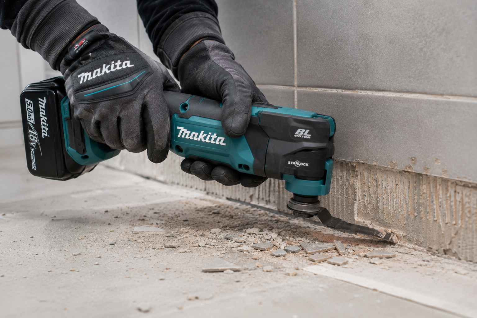 Fliesen mit Multitool