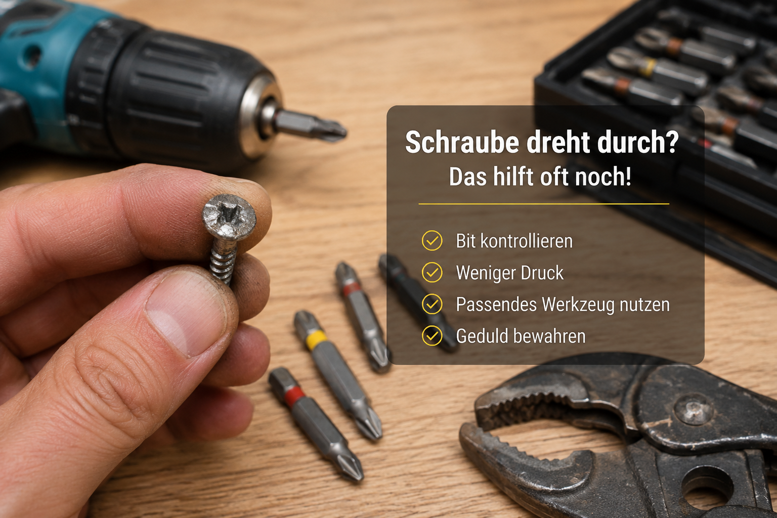 Schraube dreht durch