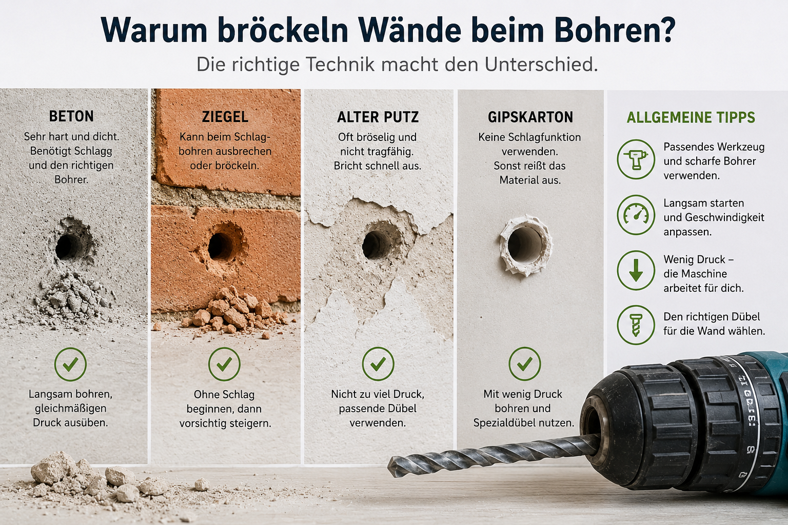 Tipps zu Wänden
